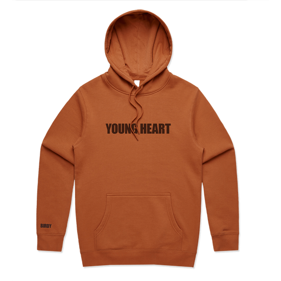 Young Heart Hoodie Rust